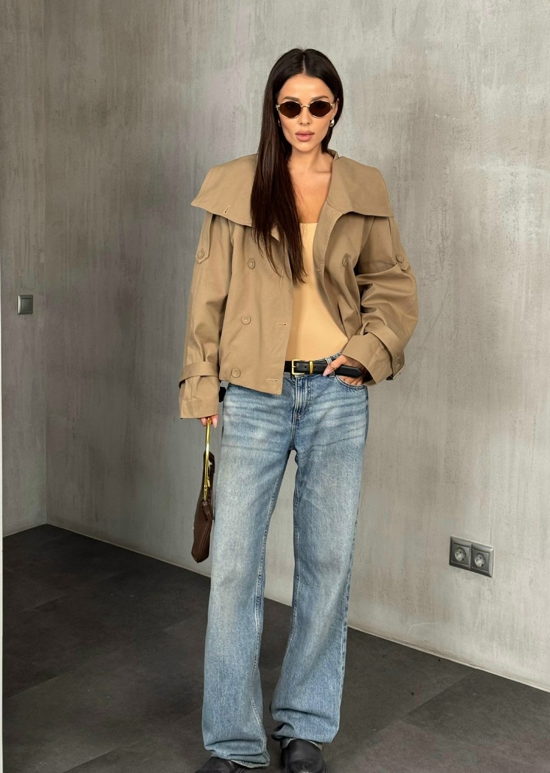 повседневная куртка,куртка тренч,пальто тренч,куртка оверсайз,короткий тренч