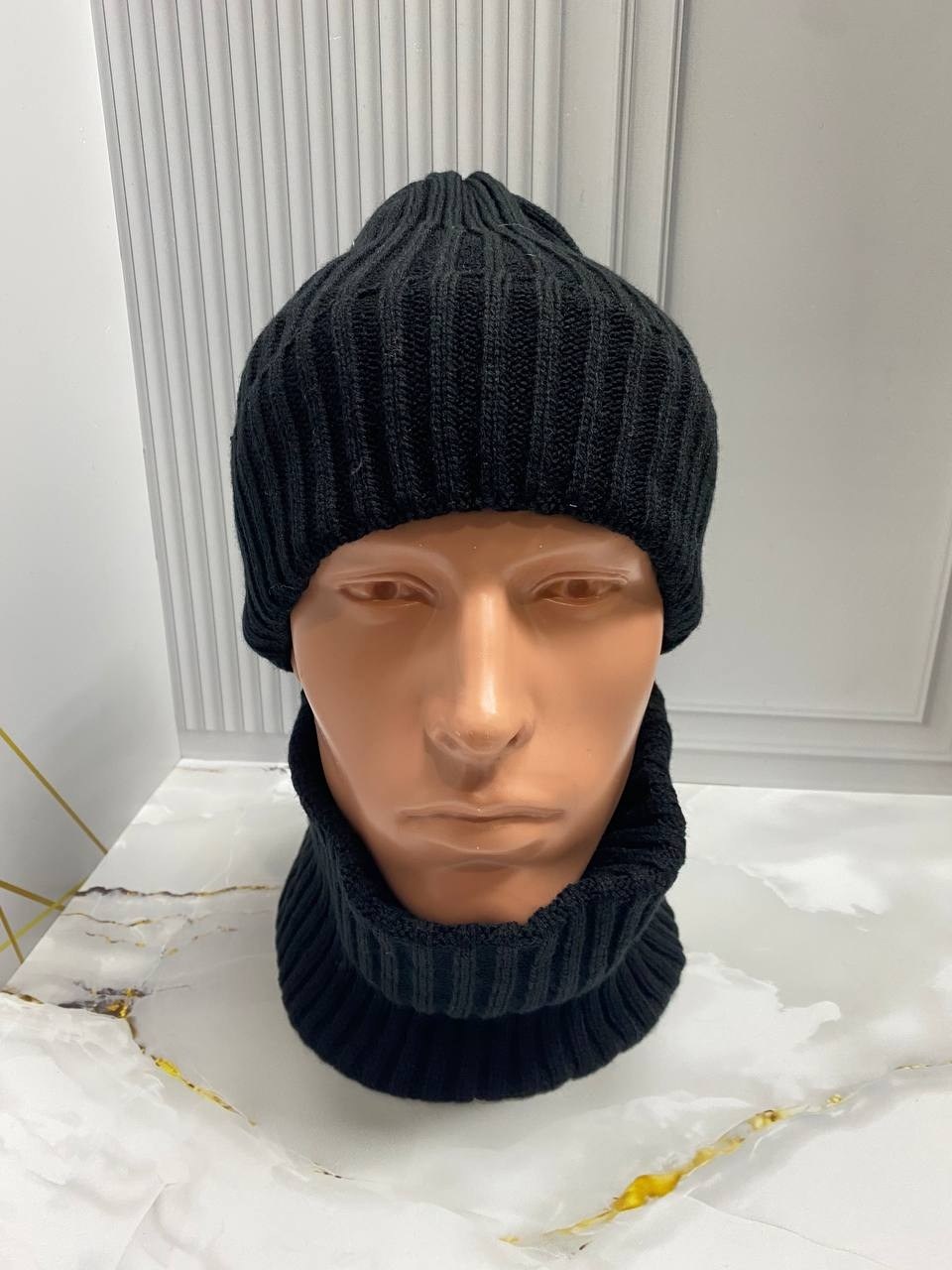 комплект шапка снуд,комплект шапки,шапка мужская зимняя,шапка вязаная мужская,шапка мужская