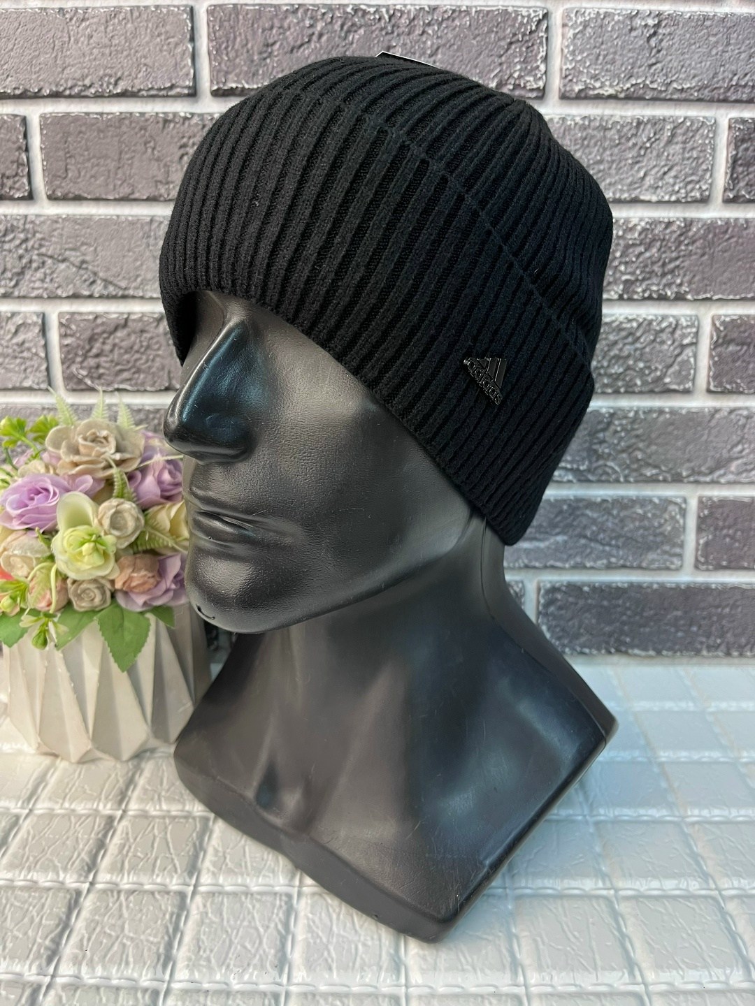 шапка мужская,шапка для мужчины,шапка армани мужская,мужская зимняя шапка,шапка мужская с отворотом