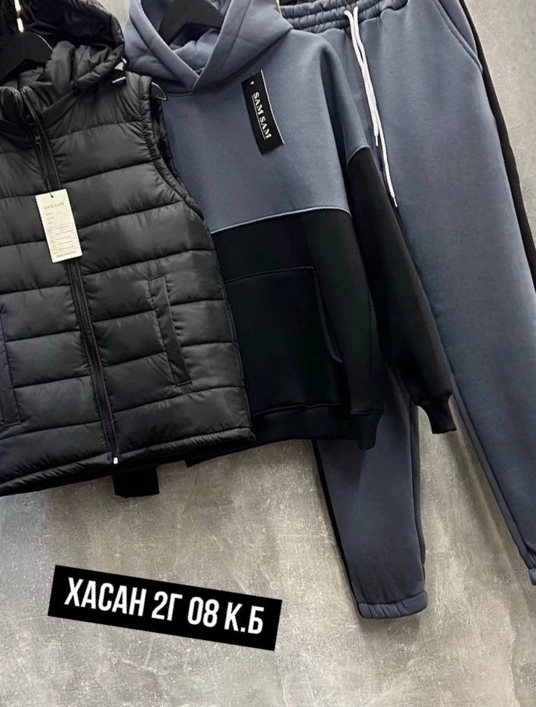 костюм мужской спортивный тройка с жилетом,костюм на флисе,костюм тройка,теплый спортивный костюм на флисе с жилеткой,костюм спортивный мужской тройка с жилеткой 52-54