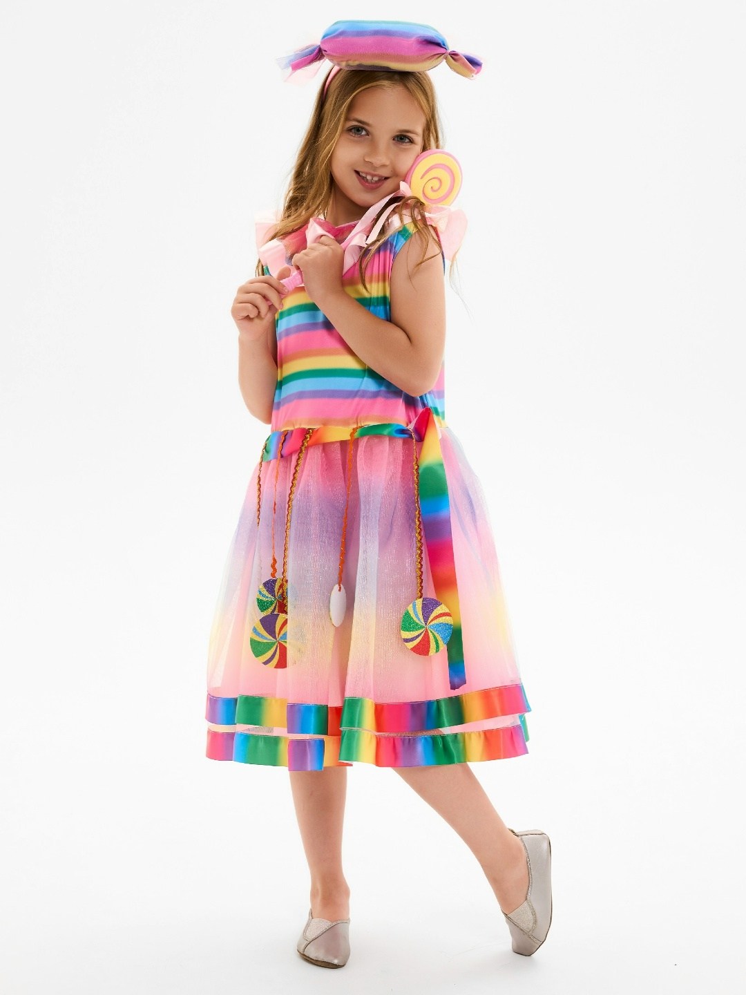 костюм конфетка для девочки,костюмы для девочки,костюм конфеты для девочки,карнавальный костюм радуга,костюм конфетка для девочки на новый год