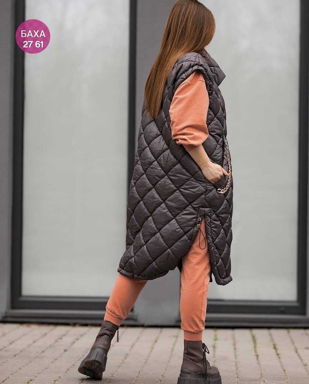 жилетка из плащевки женская,жилет удлиненный,жилетка женская удлиненная,жилетка на синтепоне,жилет