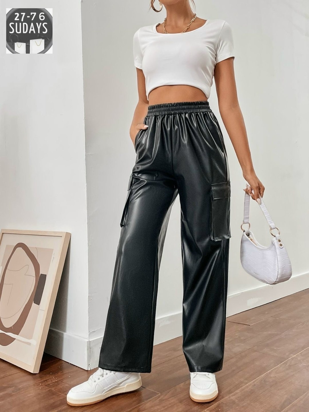 кожаные брюки,кожаные штаны,брюки широкие,кожаные брюки карго,брюки с карманами