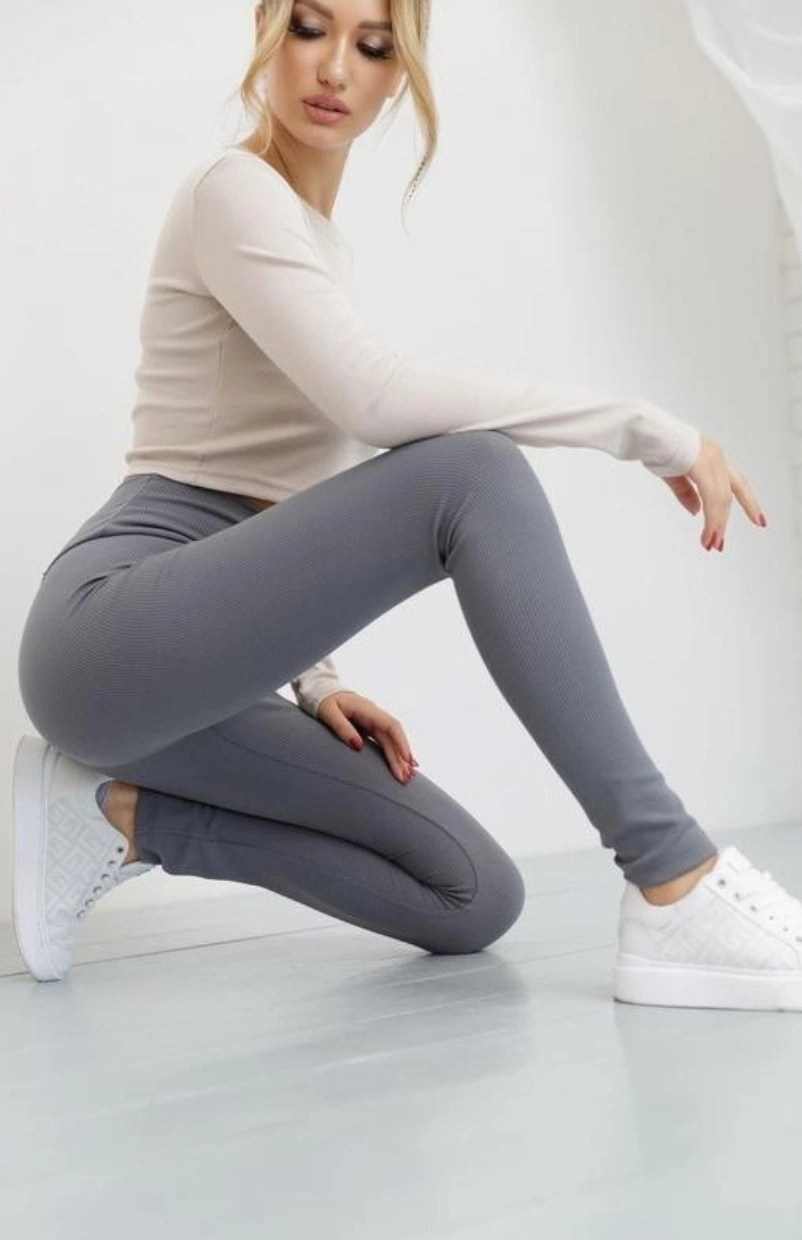 леггинсы женские серые,серые легинсы в рубчик,лосины женские в рубчик,серые лосины,серые легинсы