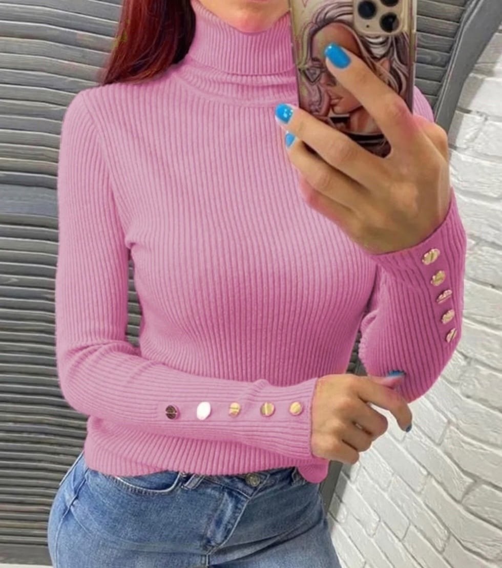 джемпер с воротником стойка,свитера женские,водолазка с пуговицами,стильная кофта,водолазка
