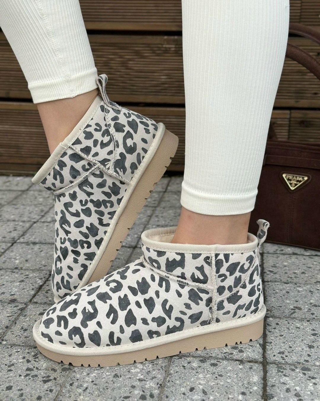 угги женские,леопардовые угги,,женская ,зимние угги