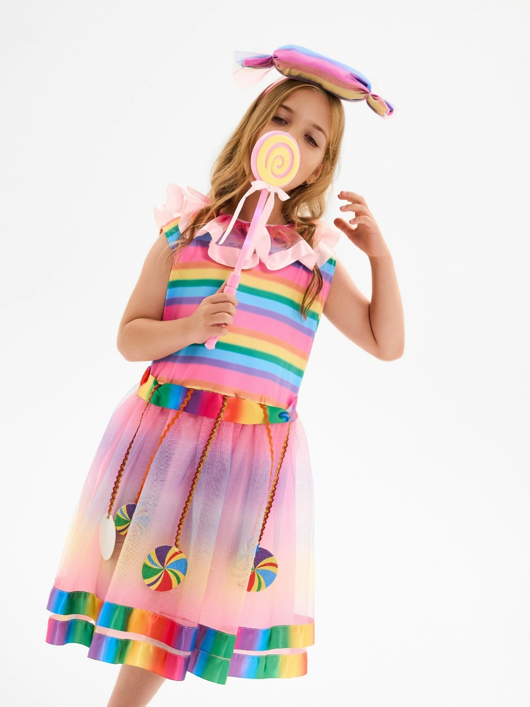костюм конфетка для девочки,костюмы для девочки,костюм конфеты для девочки,карнавальный костюм радуга,костюм конфетка для девочки на новый год