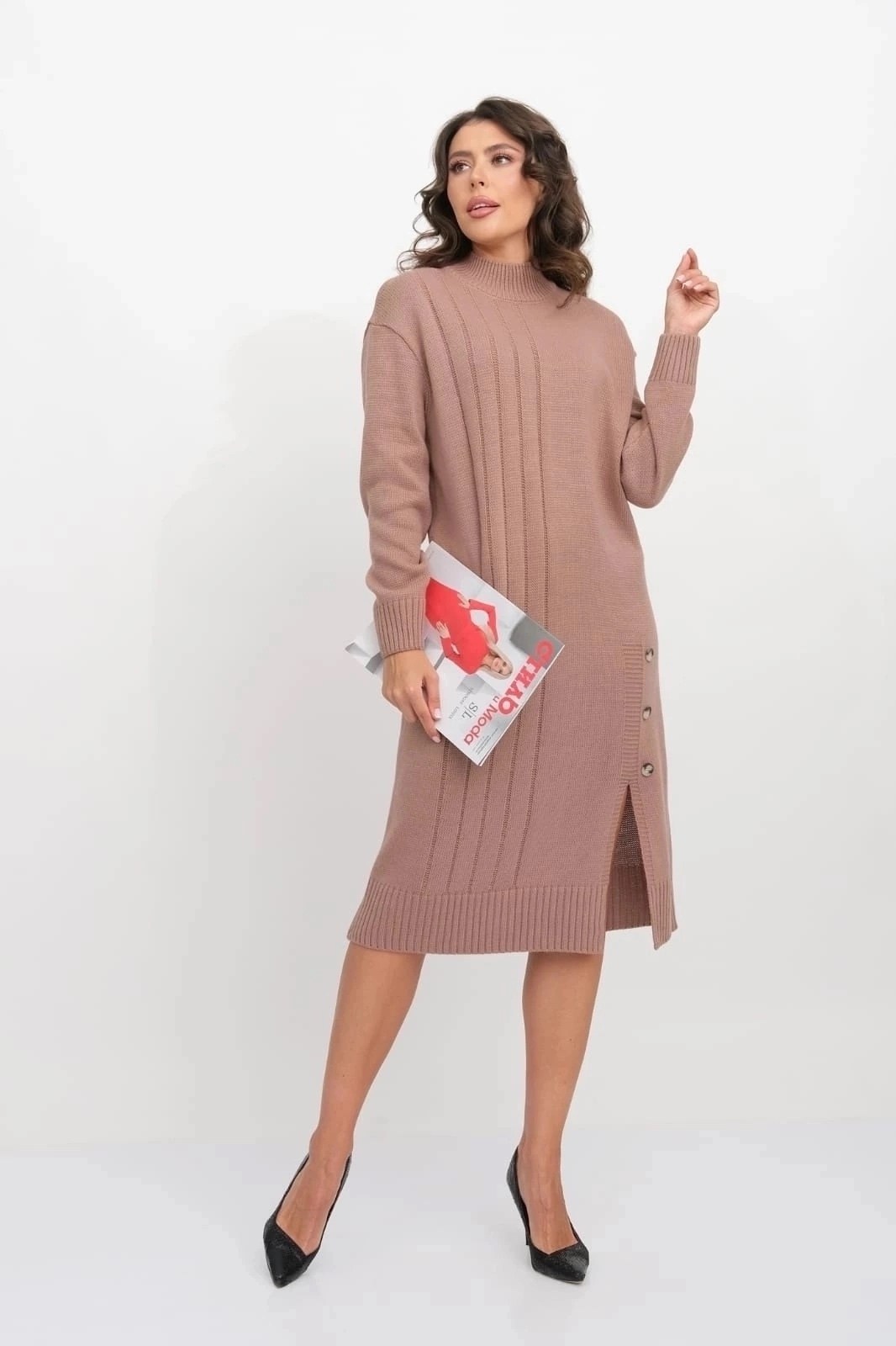 платье трикотажное однотонное,трикотажное платье,вязаное платье,вязаное платье миди,платье женское вязаное