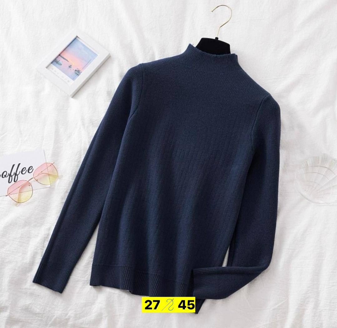 свитер с высоким воротом,женский вязаный свитер с высоким воротником,женский вязаный свитер,свитера женские,повседневный джемпер