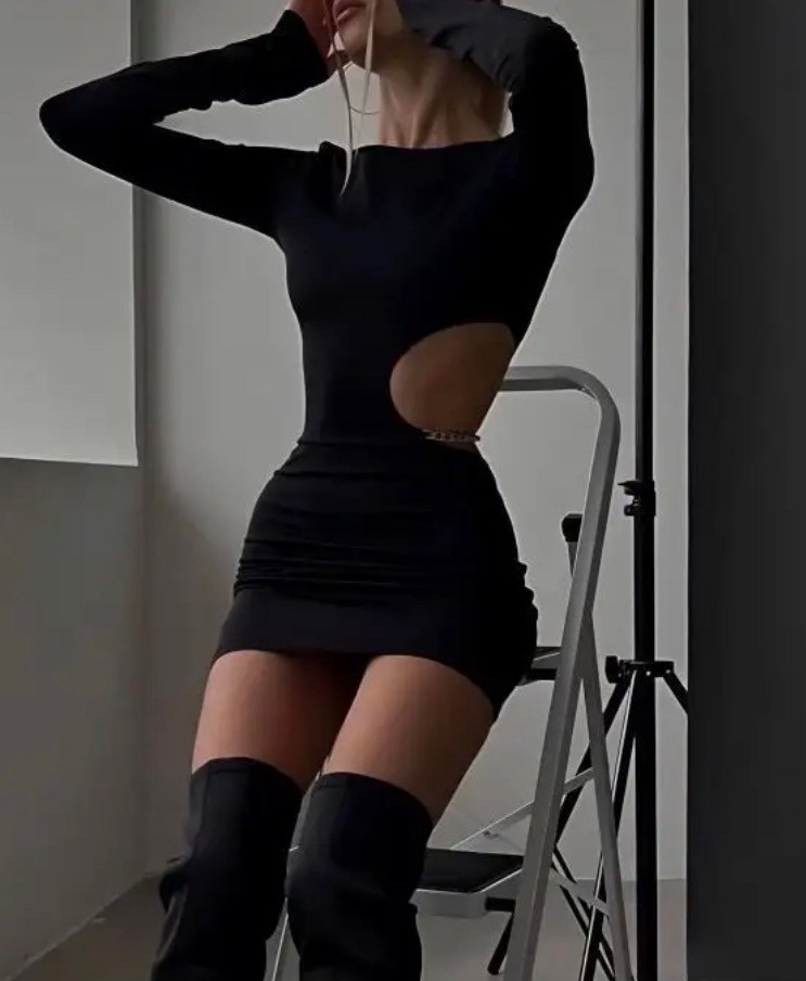 сексуальное мини платье,черное платье мини с вырезами,черное мини платье,платье короткое черное,облегающее платье