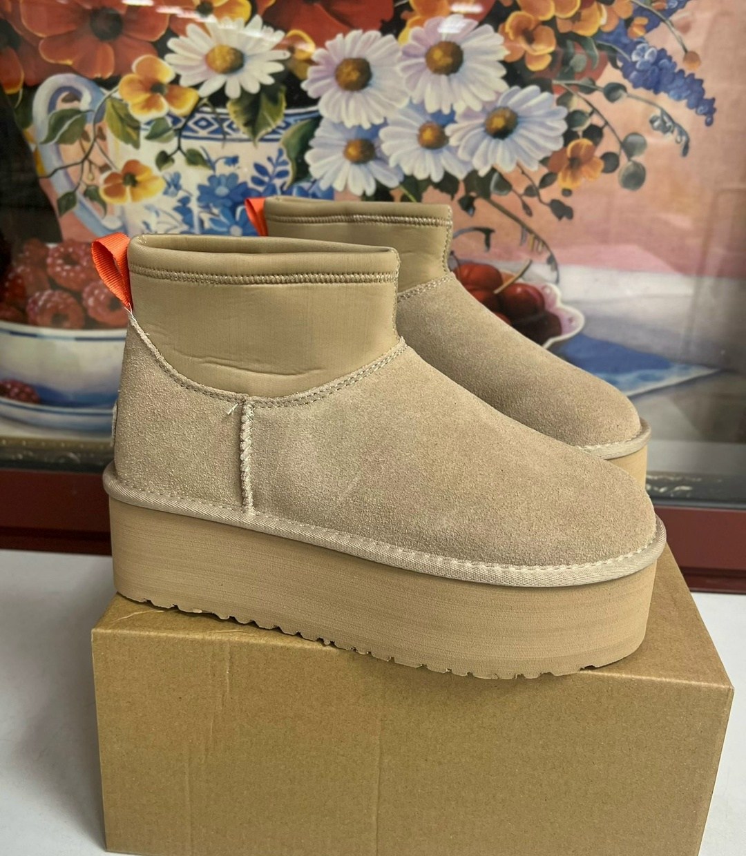 ,угги женские, зимняя женская, теплая,короткие сапоги