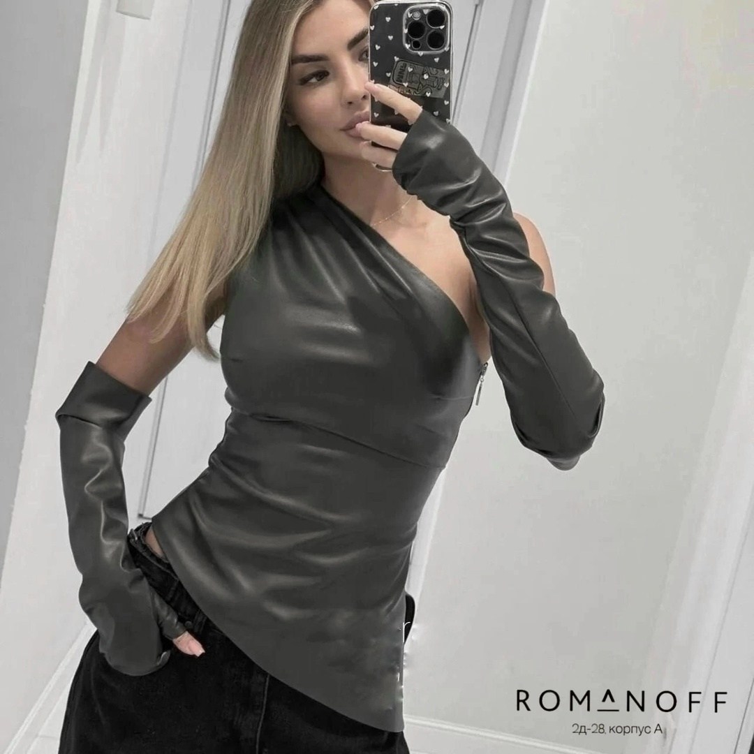 топ кожаный,топ из искусственной кожи,элегантные топы,перчатки кожаные женские