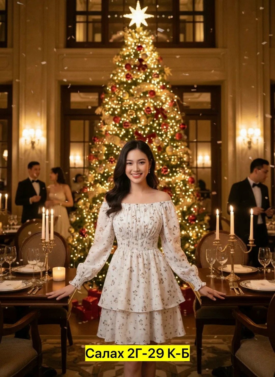 рождественская фотосессия,a christmas tree,модное платье,рождественская,фотографии