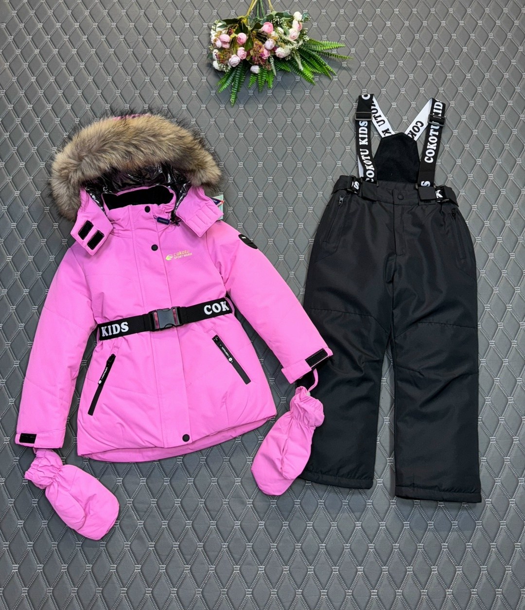 зимний костюм на девочку,одежда зимняя,комплект комбинезон,зимняя куртка для девочек,зимние костюмы