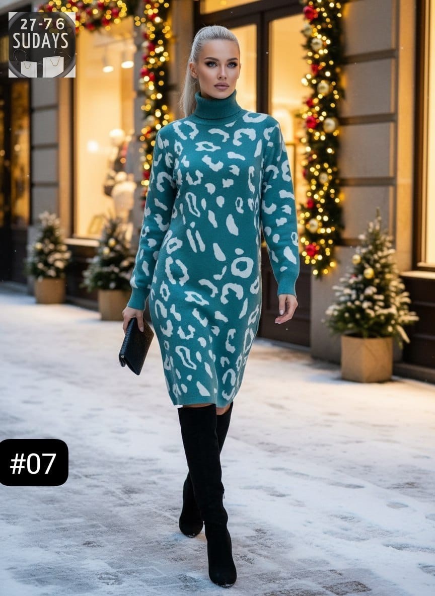 трикотажное платье,платье вязаное,платье женская,вязаное платье свитер,платье теплое