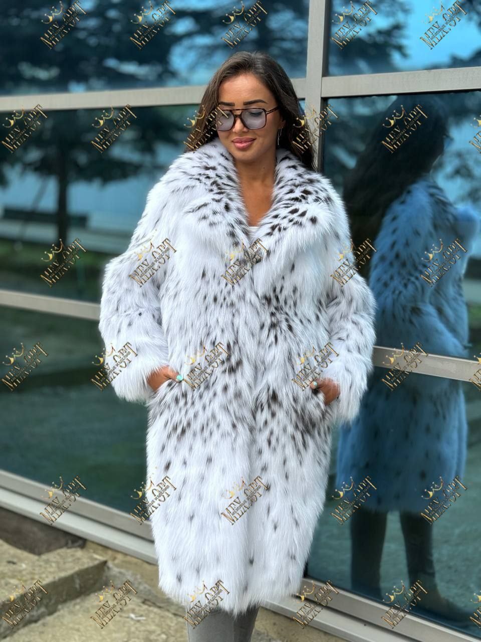 шуба из рыси,рысь шуба,шуба из белой лисы,шуба под рысь,fendi шуба 2025 рысь
