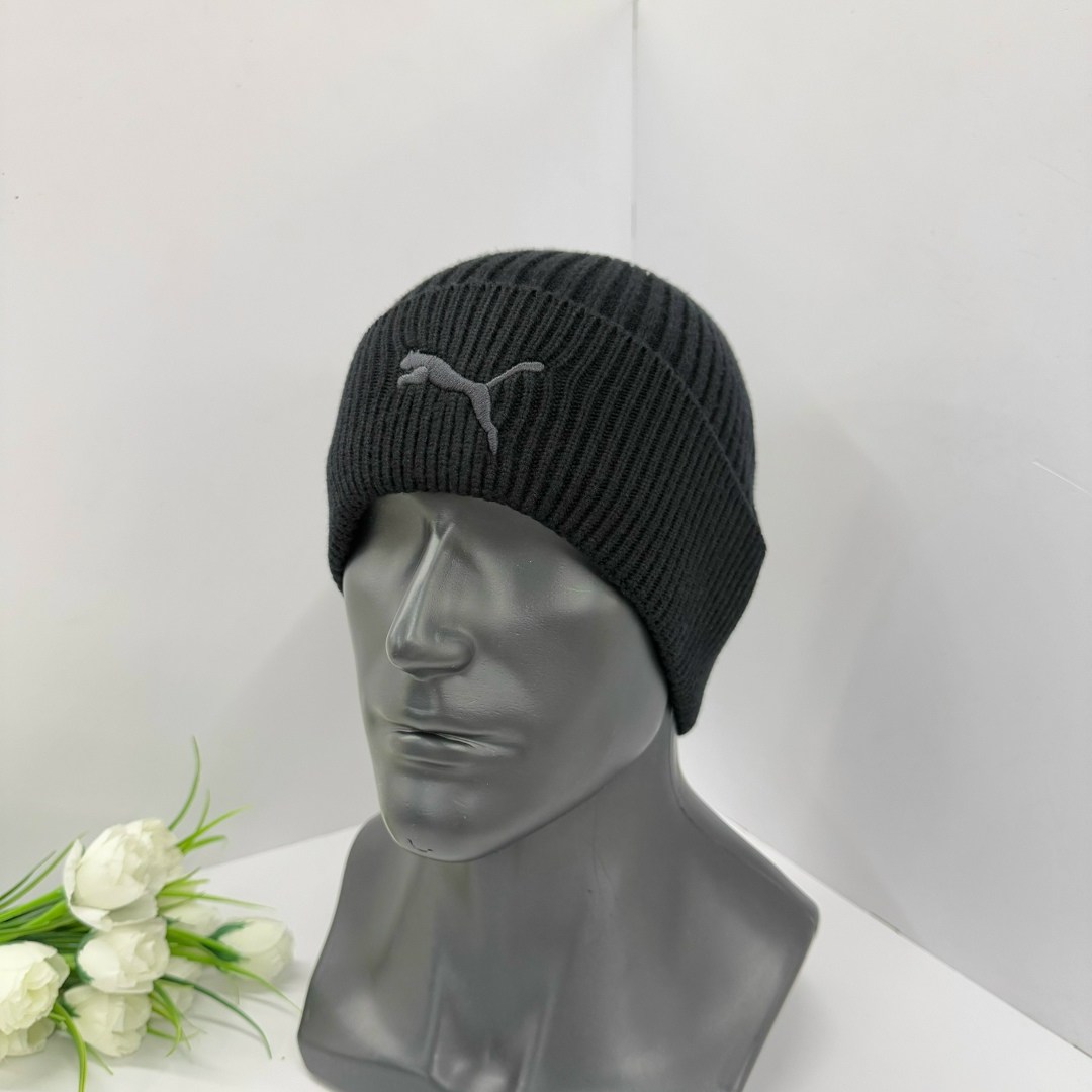 шапка для мужчин,мужская шапка,шапка мужская зимняя,шапка мужская на флисе,шапка пума мужская