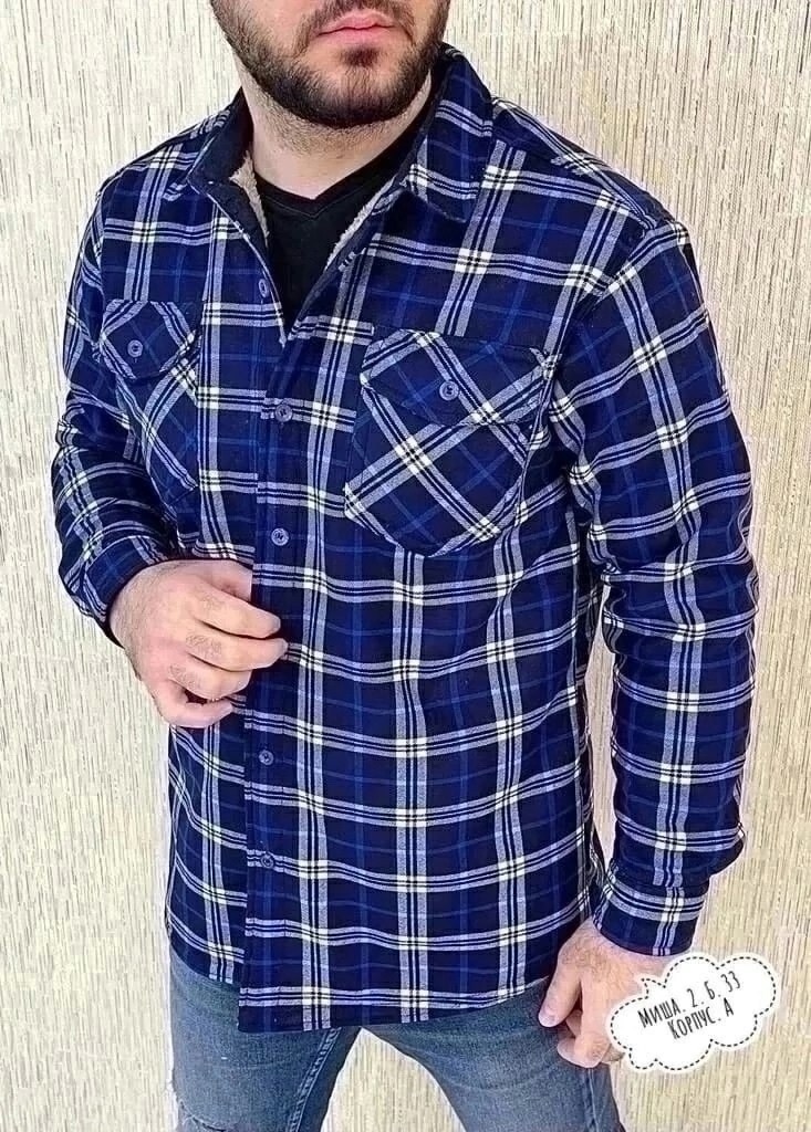рубашка теплая на флисе,мужская клетчатая рубашка,рубашка с мехом,рубашка на флисе,рубашки мужские модные