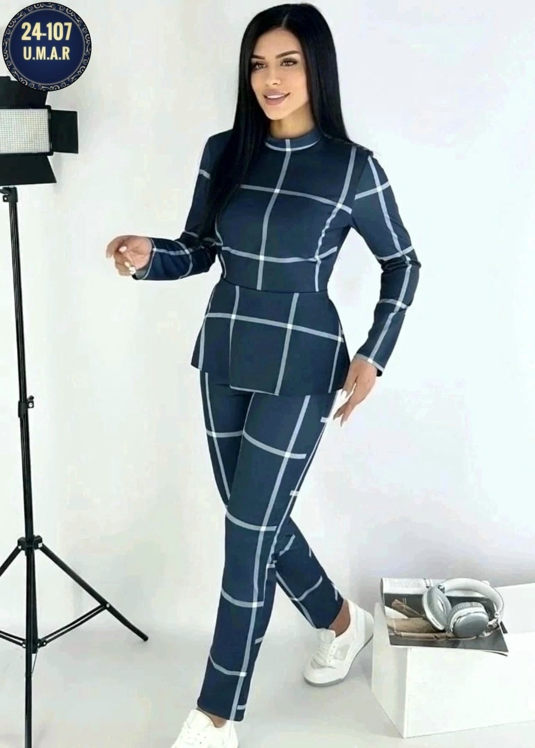костюм трикотажный женский,костюмы брючный,женские костюмы,комбинезон в клетку с длинным рукавом,костюм в клетку