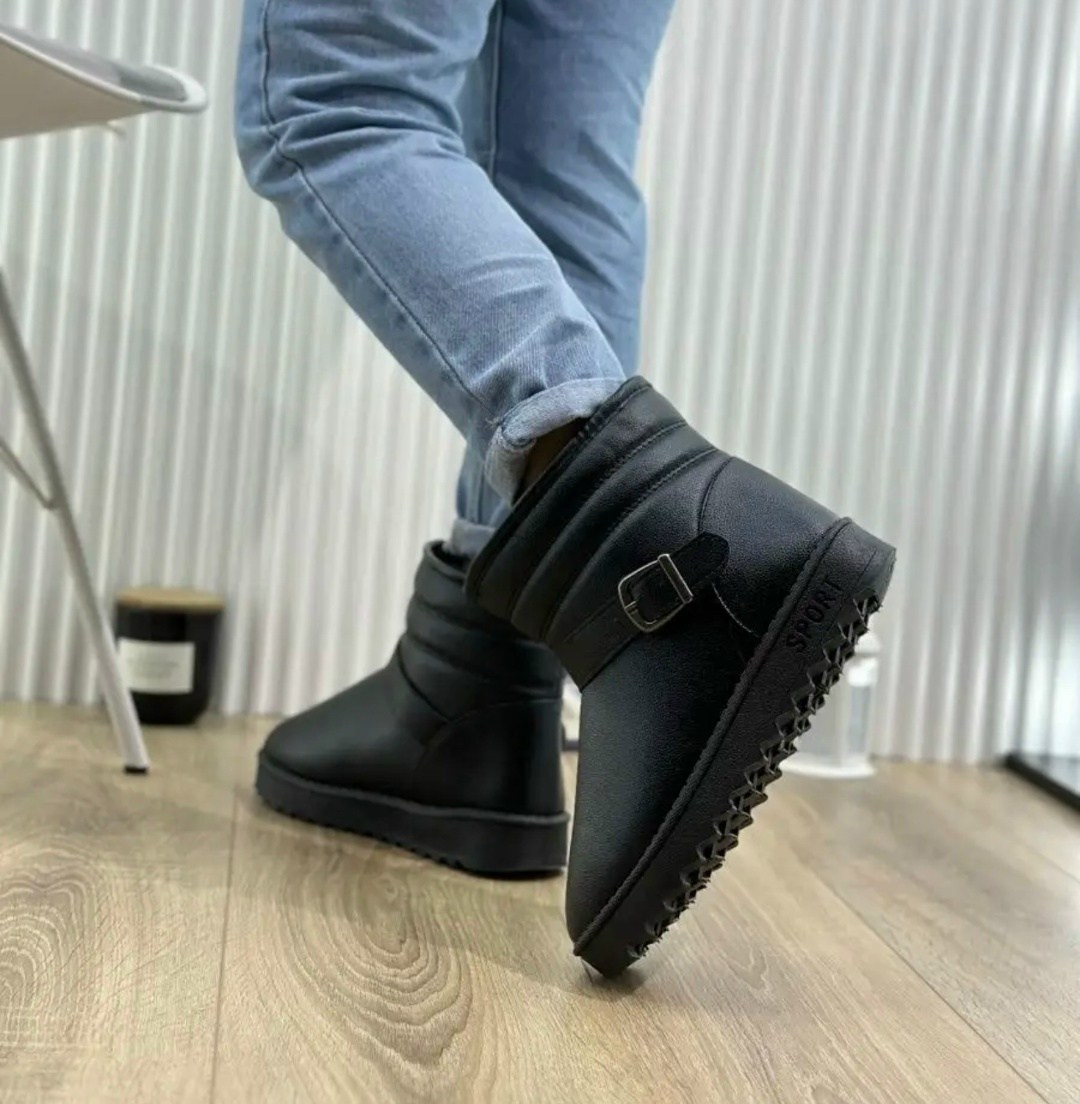 угги женские,низкие угги,угги женские кожаные,угги женские зимние,чёрные кожаные угги mascotte