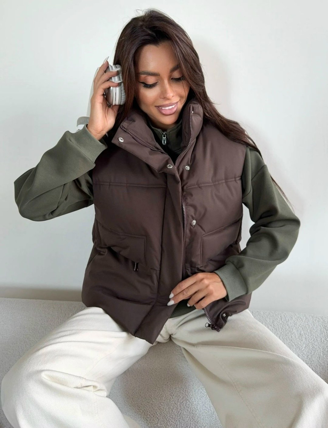 женская жилетка,женские жилеты,жилет утепленная,жилет женский утепленный,жилет бежевый