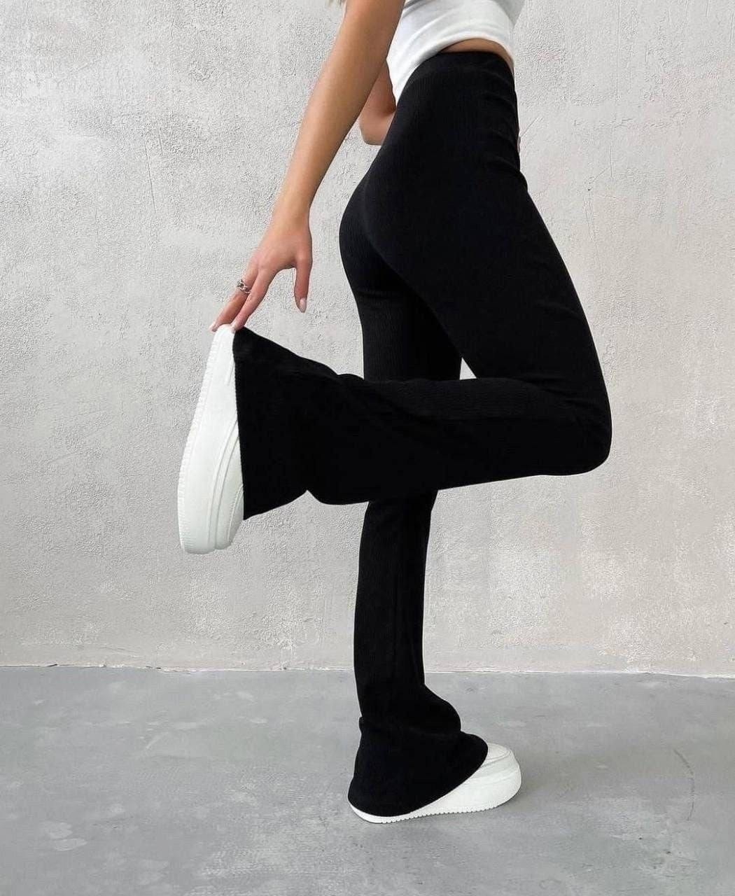 женские брюки клеш,трикотажные брюки клеш,повседневные брюки,элегантные брюки,брюки стиль