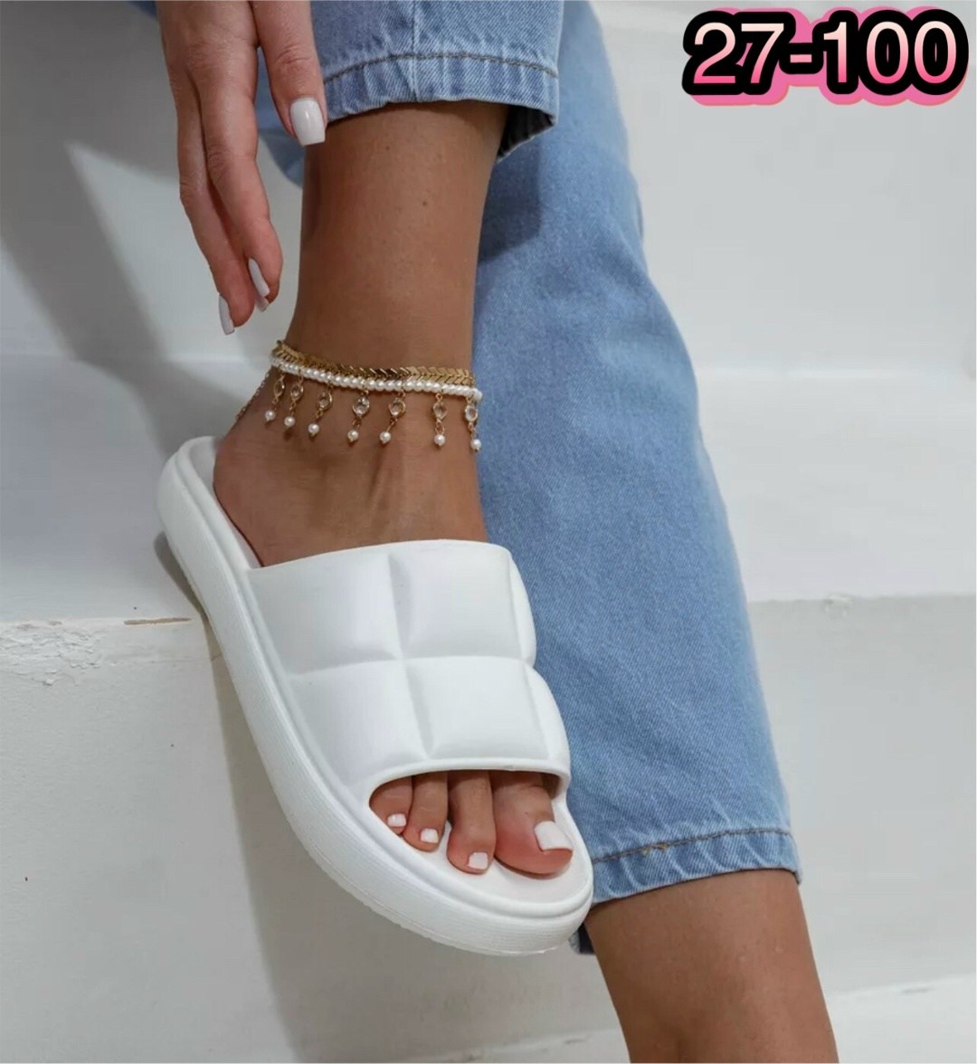 тапочки белые,шлепанцы женские,,модные тапочки,домашние тапочки