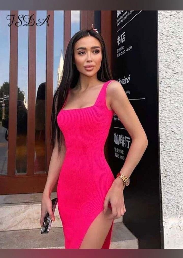 платье лапша с разрезом,платье с разрезами,платье женская,облегающее платье,лапша платье