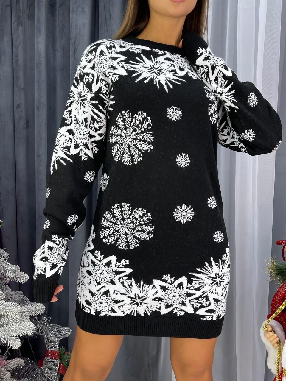 туника новогодняя,свитера туники,туника женская модная,платье свитер туника,вязаные платья