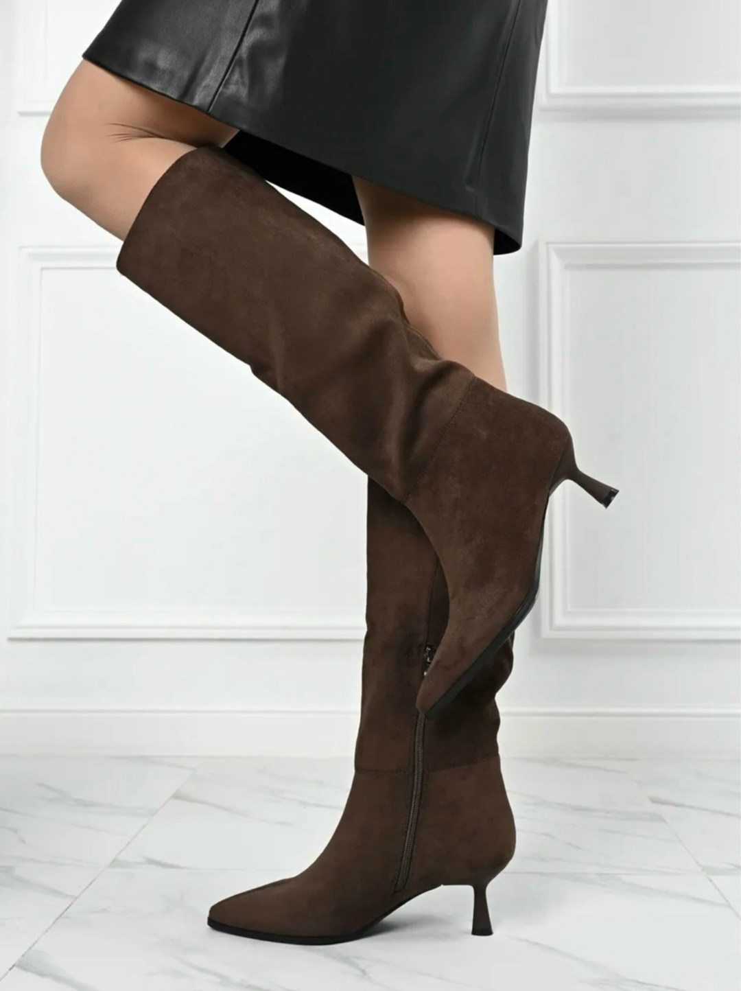 замшевые сапоги,женские сапоги,сапоги,сапожки,коричневые сапоги