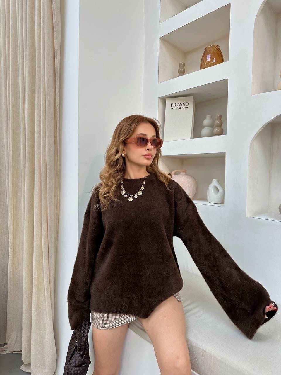 пуловер оверсайз,женский свитер оверсайз,женские свитера,кофта оверсайз вязаная