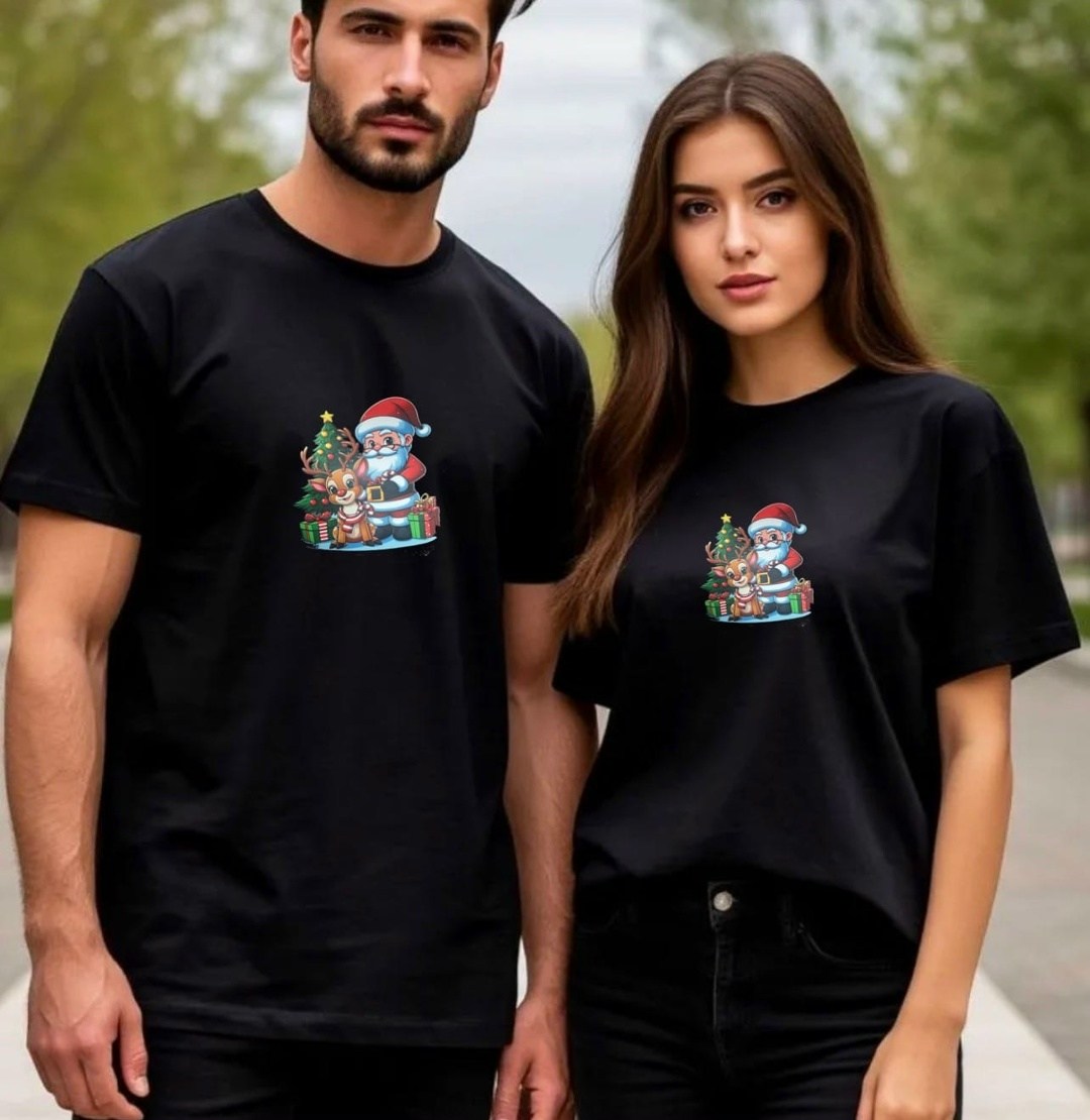 новогодние футболки,семейные новогодние футболки,смешные новогодние футболки,новогодняя футболка мужская,красная футболка мужская