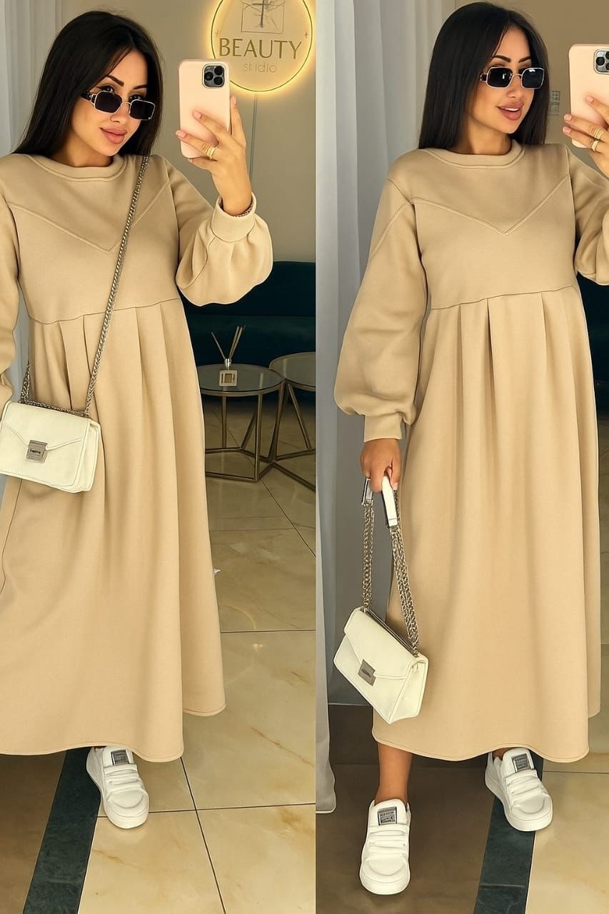 платье,платье теплое,свободное платье,удлиненное платье,женское теплое платье миди