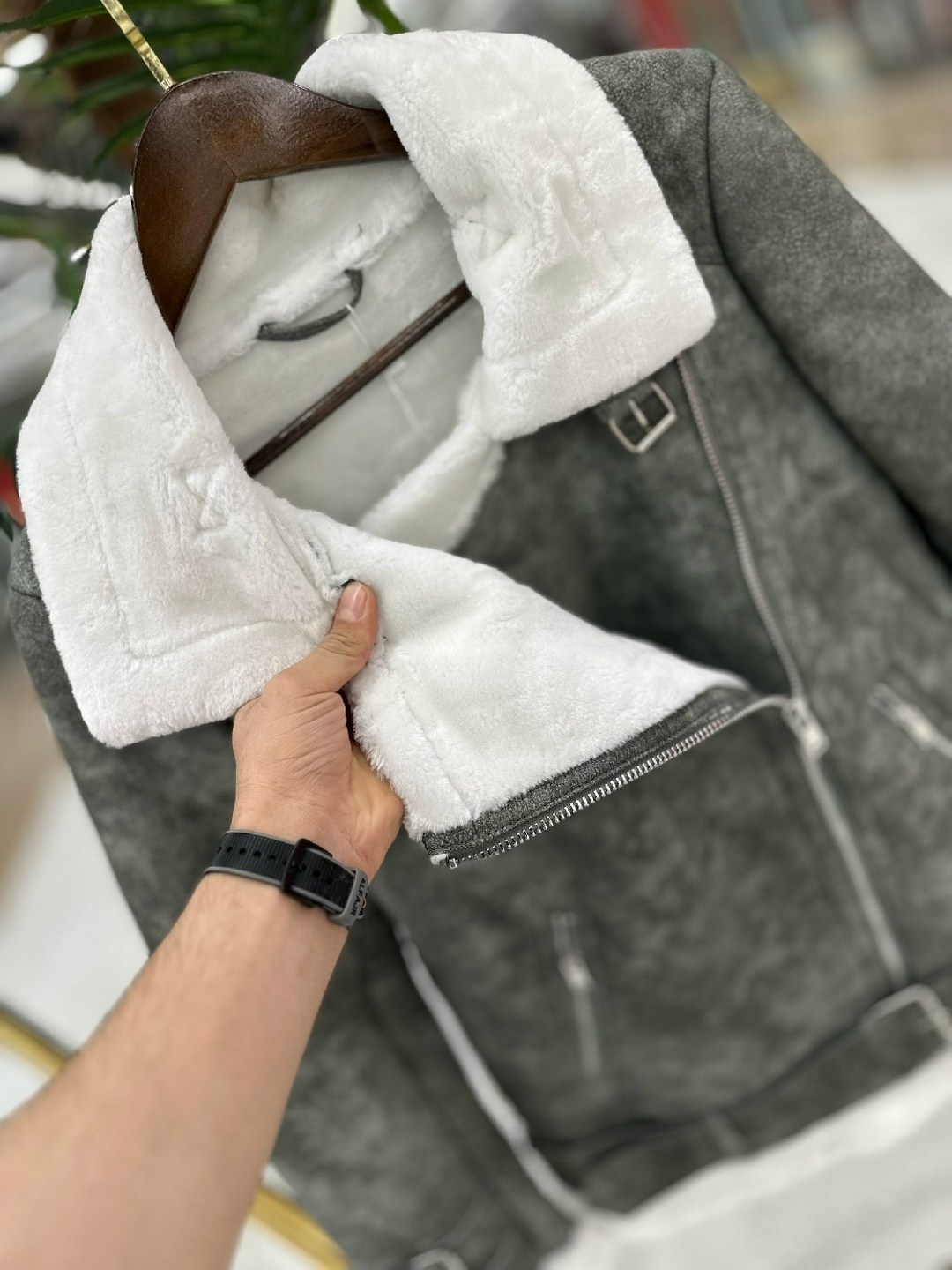 дубленка женская,дубленка зимняя,серая дубленка,дубленка эко,куртка дубленка