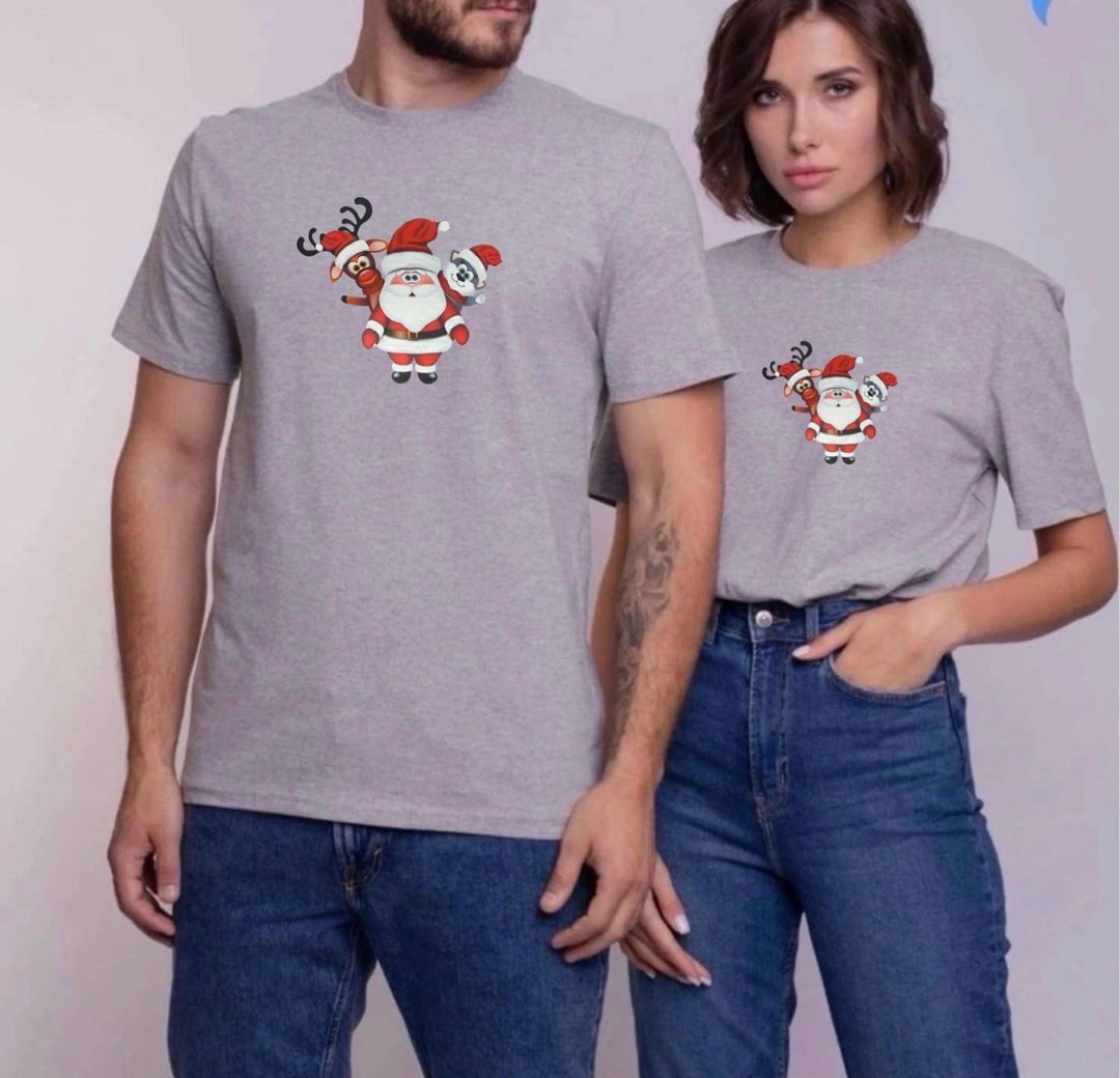 футболка женская и мужская,футболка черная унисекс,новогодние футболки,универсальные футболки,футболка