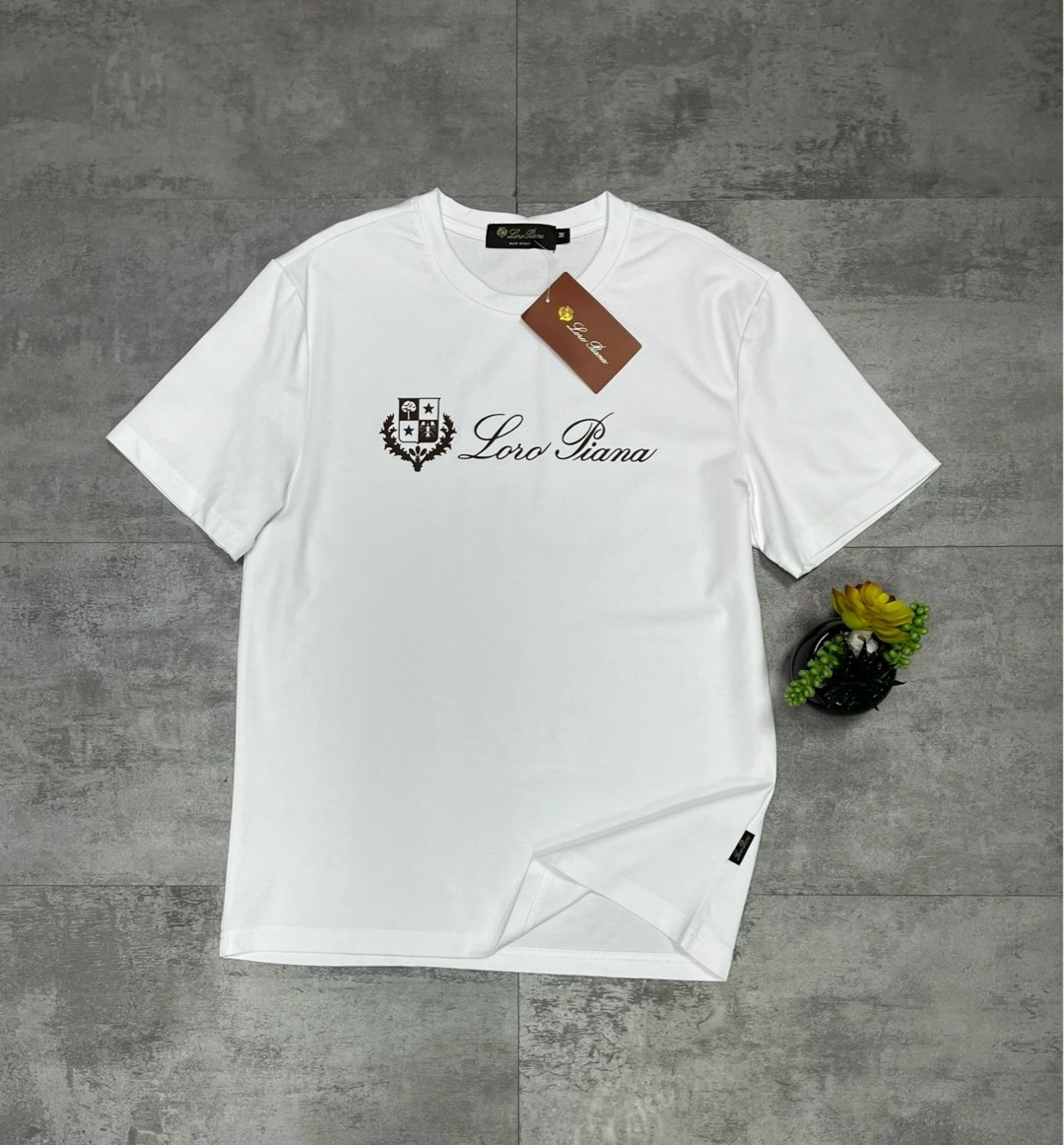 футболка loro piana,футболки мужские брендовые,мужская футболка белая,футболка мужская