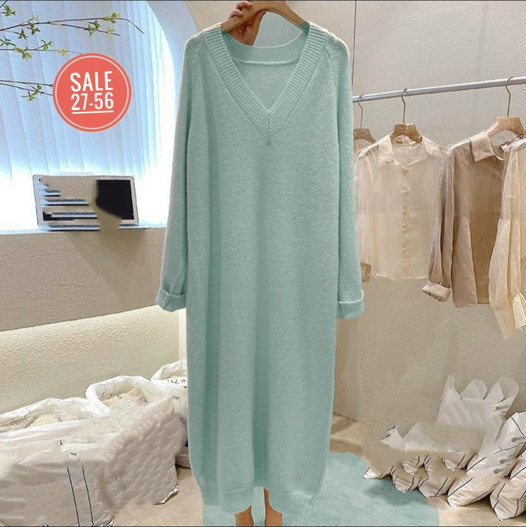 трикотажное платье,женское повседневное трикотажное длинное платье,платье свитер оверсайз,шерстяное платье,платье прямое