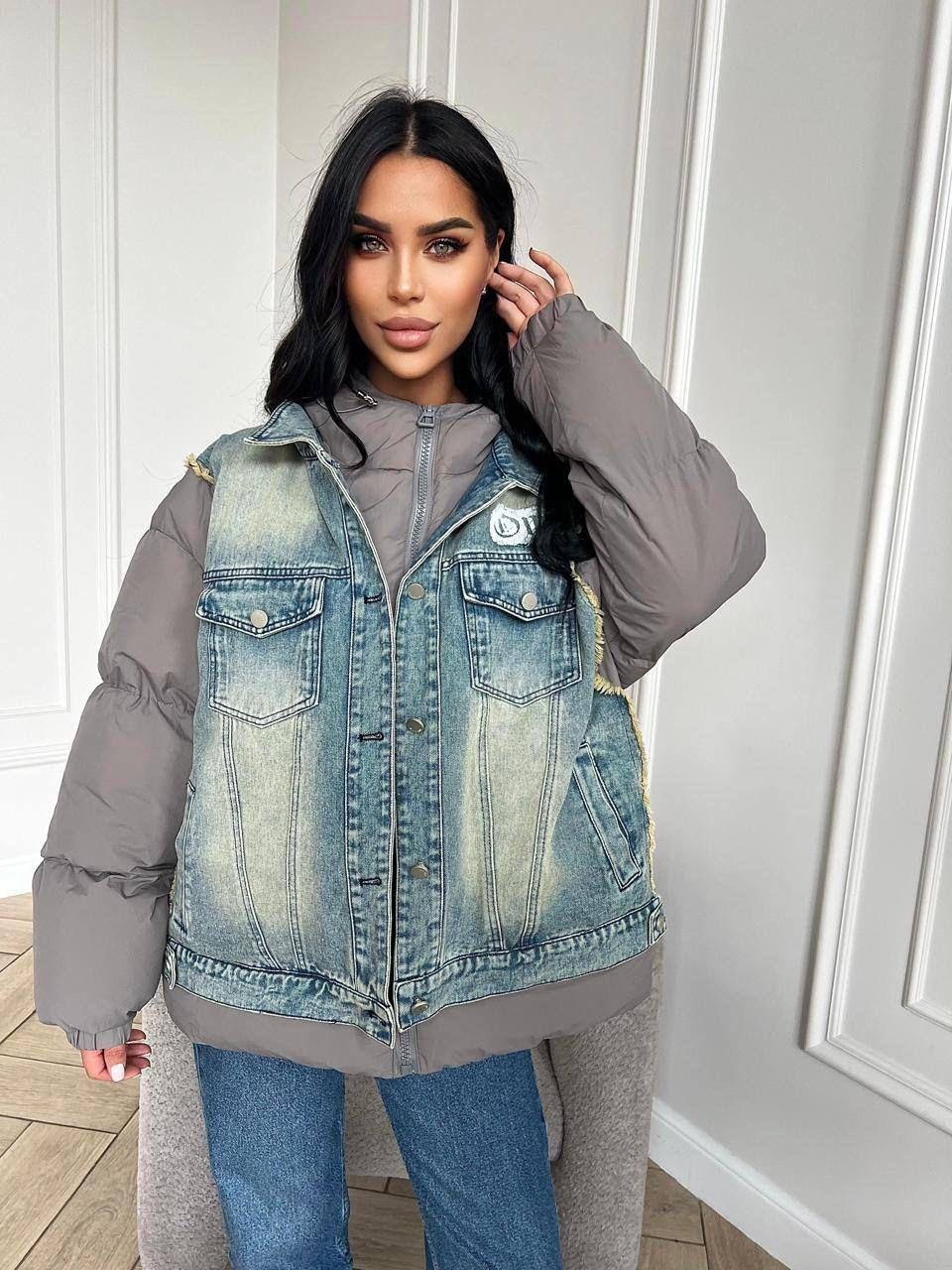 куртка джинсовый,куртка модная,стильная куртка,куртка женская джинсовая,комбинированная куртка