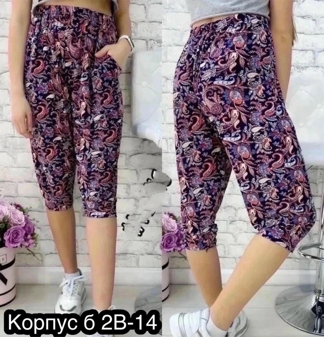 женские бриджи,бриджи капри,бриджи в цветочек,капри,шорты капри
