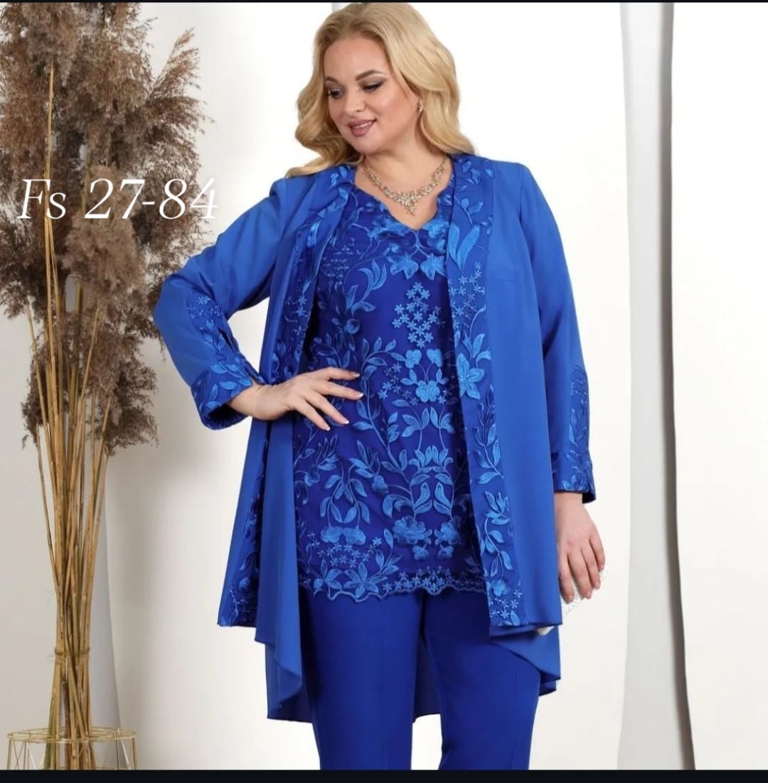 комплект ninele,комплект брючный ninele 5816 василек,костюмы комплекты,брючной костюм,вечерние брючные костюмы