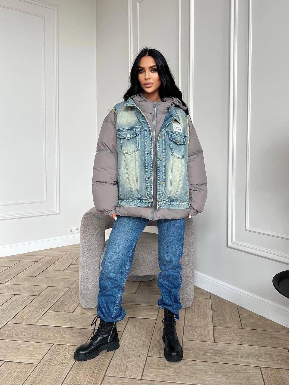 куртка джинсовый,куртка модная,стильная куртка,куртка женская джинсовая,комбинированная куртка