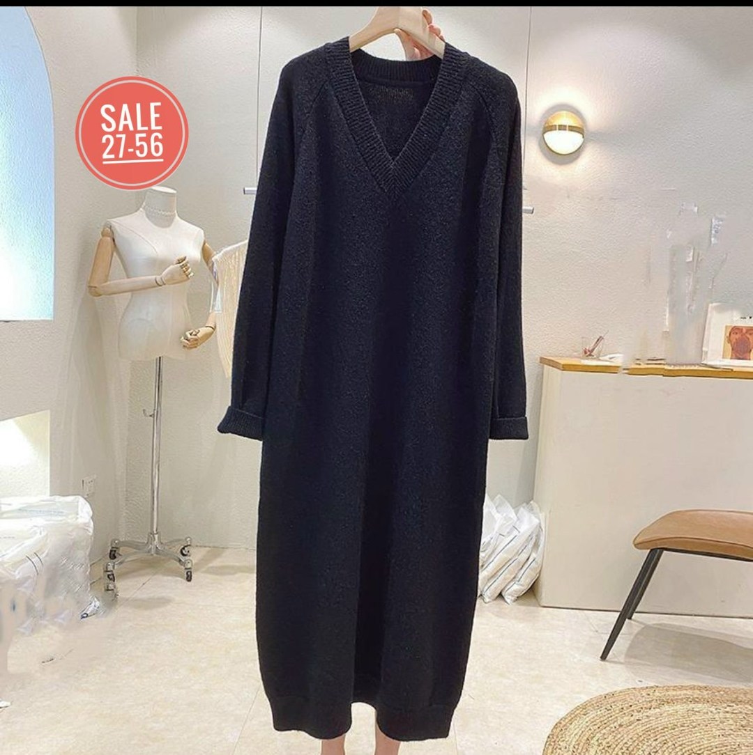 трикотажное платье,женское повседневное трикотажное длинное платье,платье свитер оверсайз,шерстяное платье,платье прямое