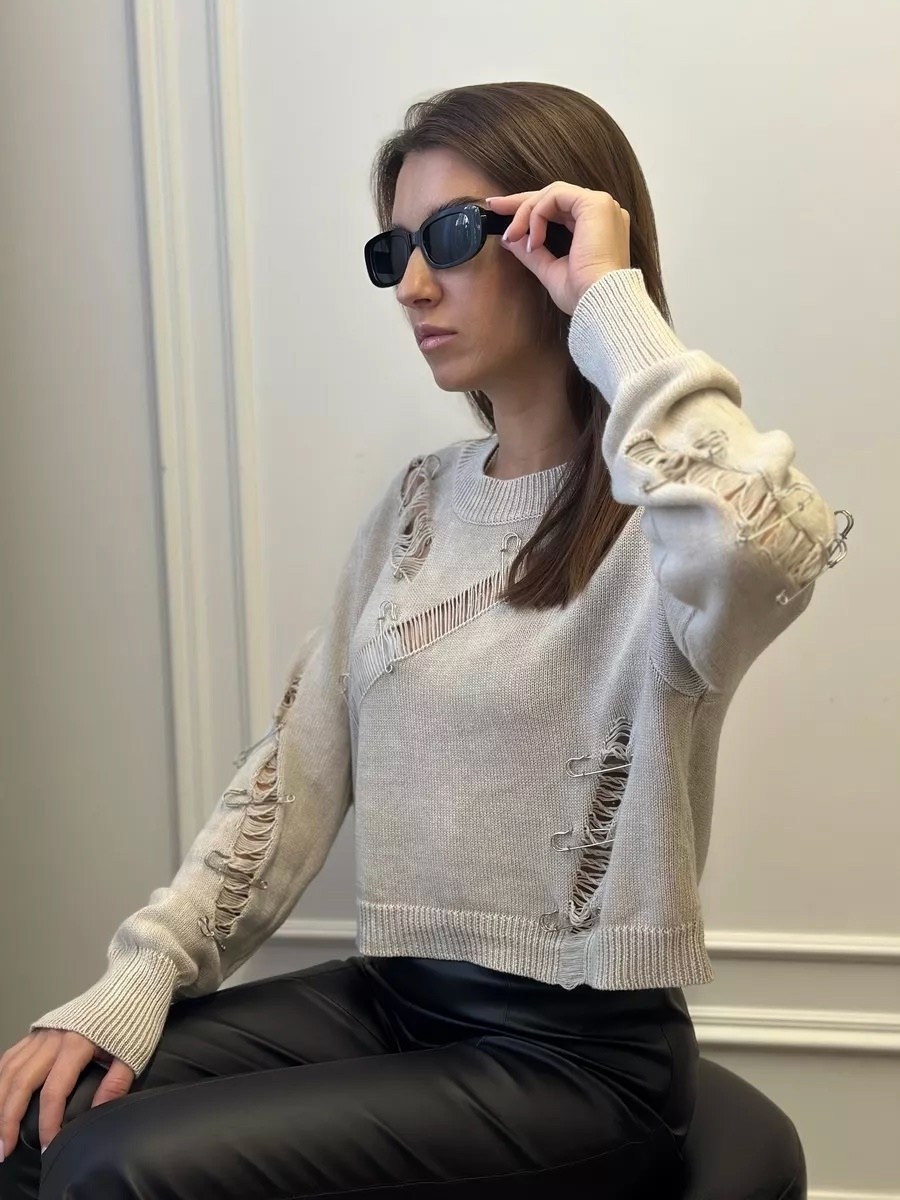 стильная кофта,джемпер бежевый,вязаная кофта,женские кофты,джемпер