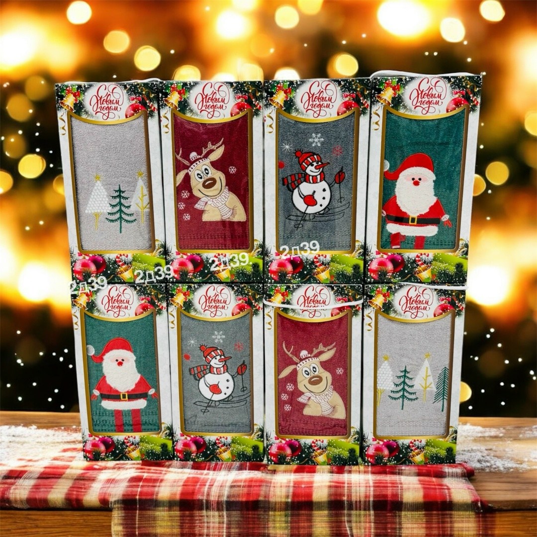 новогоднее полотенце,набор полотенец микрофибра,набор полотенец,подарки новогодние,рождественские подарки