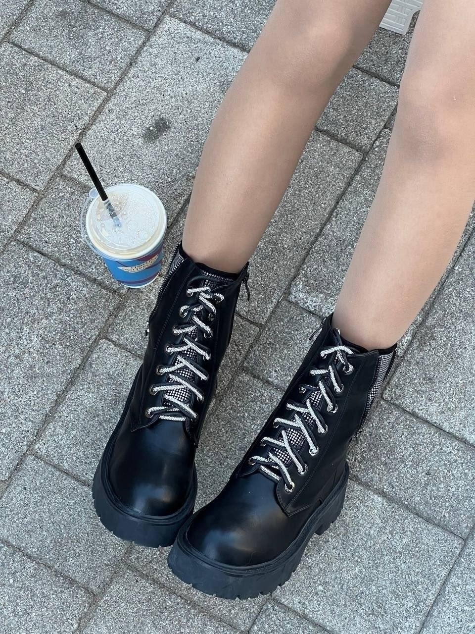 ,женские ботинки,женские ботинки на шнуровке,ботинки берцы женские,женские черные ботинки