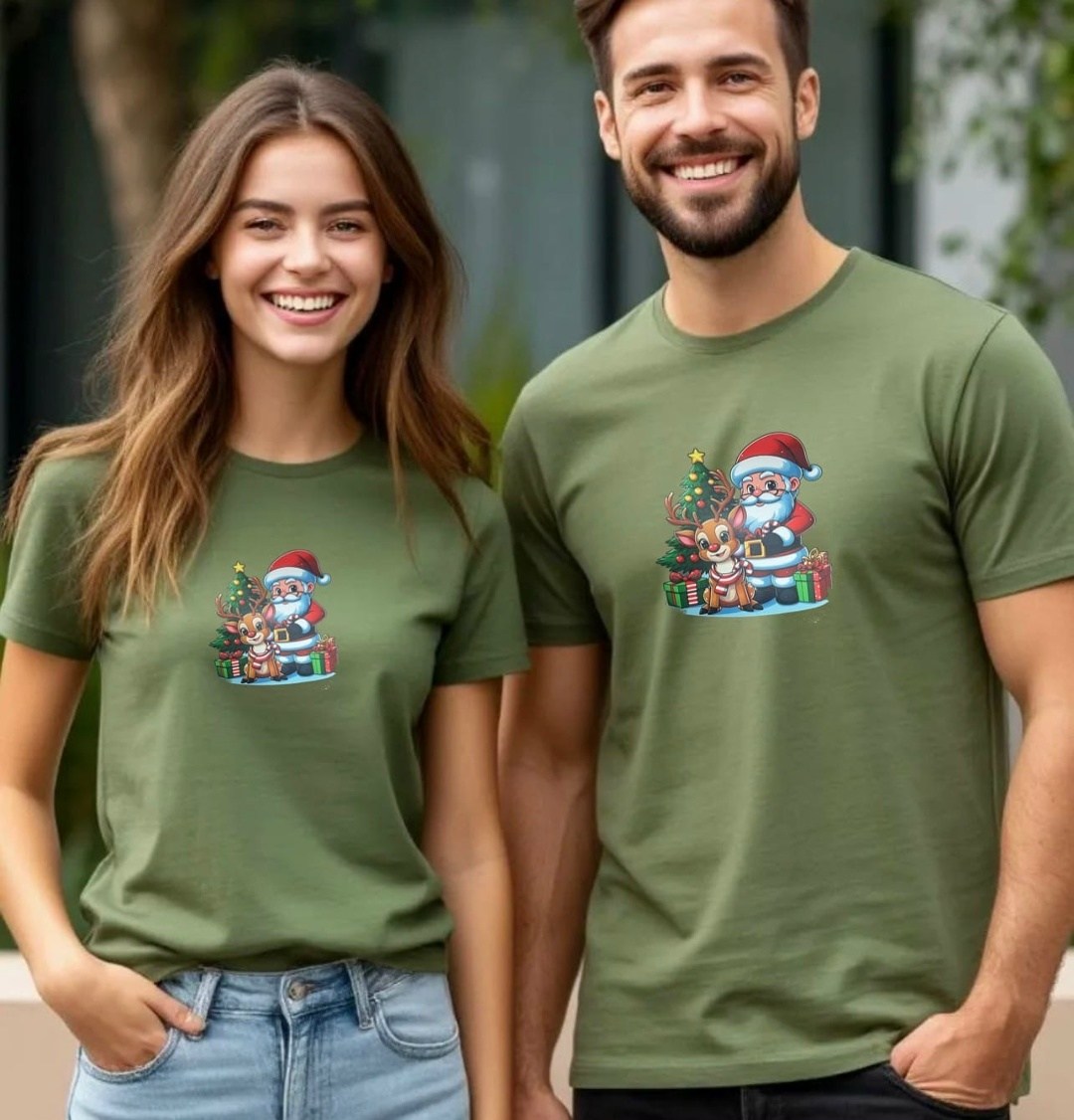 новогодние футболки,семейные новогодние футболки,смешные новогодние футболки,новогодняя футболка мужская,красная футболка мужская