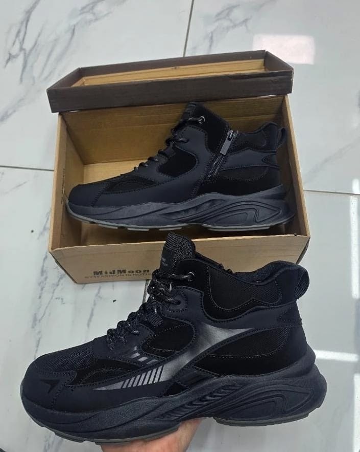 ,кроссовки черные,спортивная ,женские кроссовки, зимняя