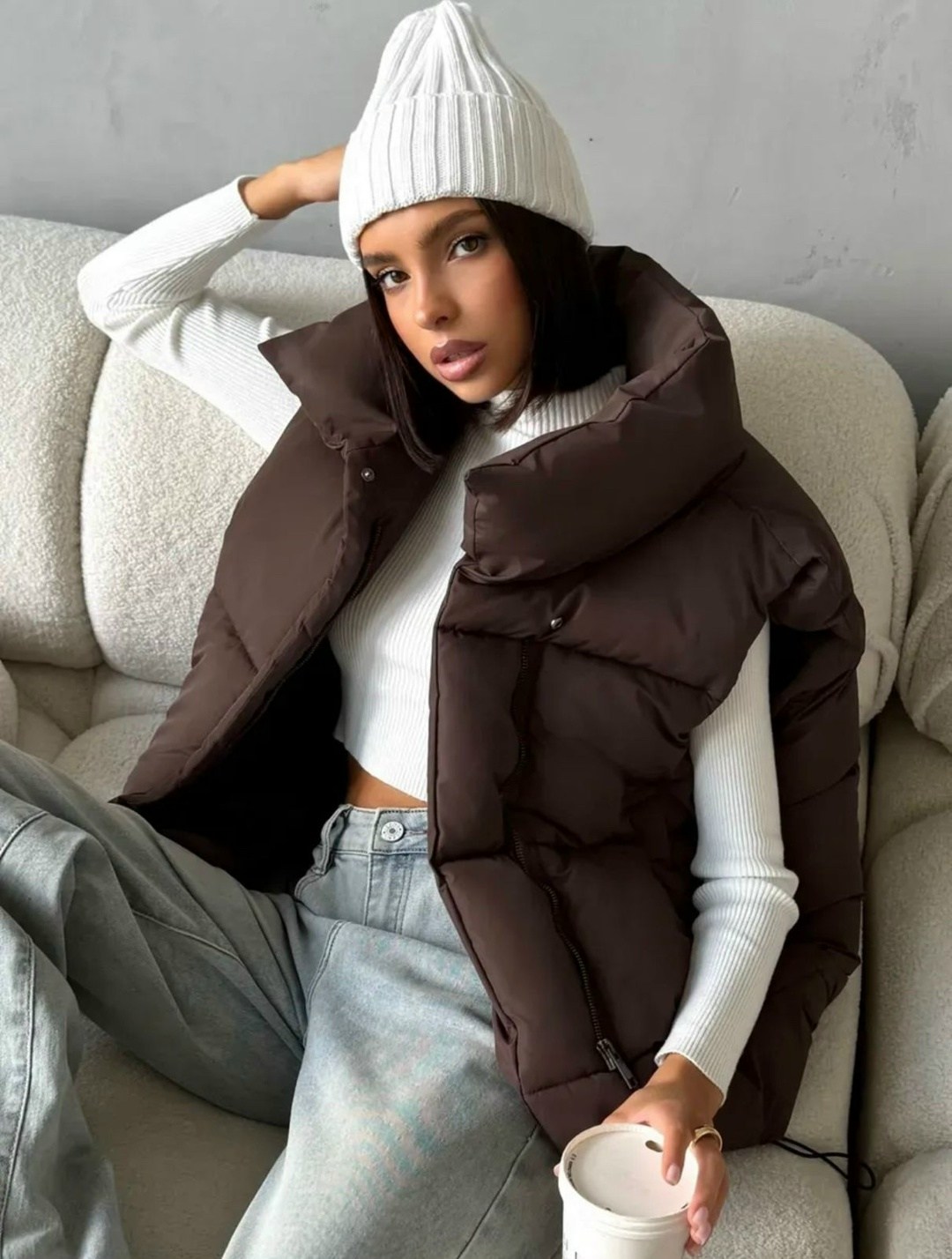 женская жилетка,женские жилеты,жилет утепленная,жилет женский утепленный,жилет бежевый