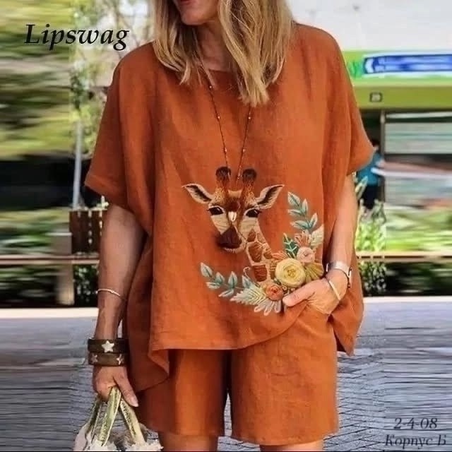 летние костюмы,женские летние костюмы,женский летний комплект zanzea с принтом,повседневный костюм,костюм с принтом