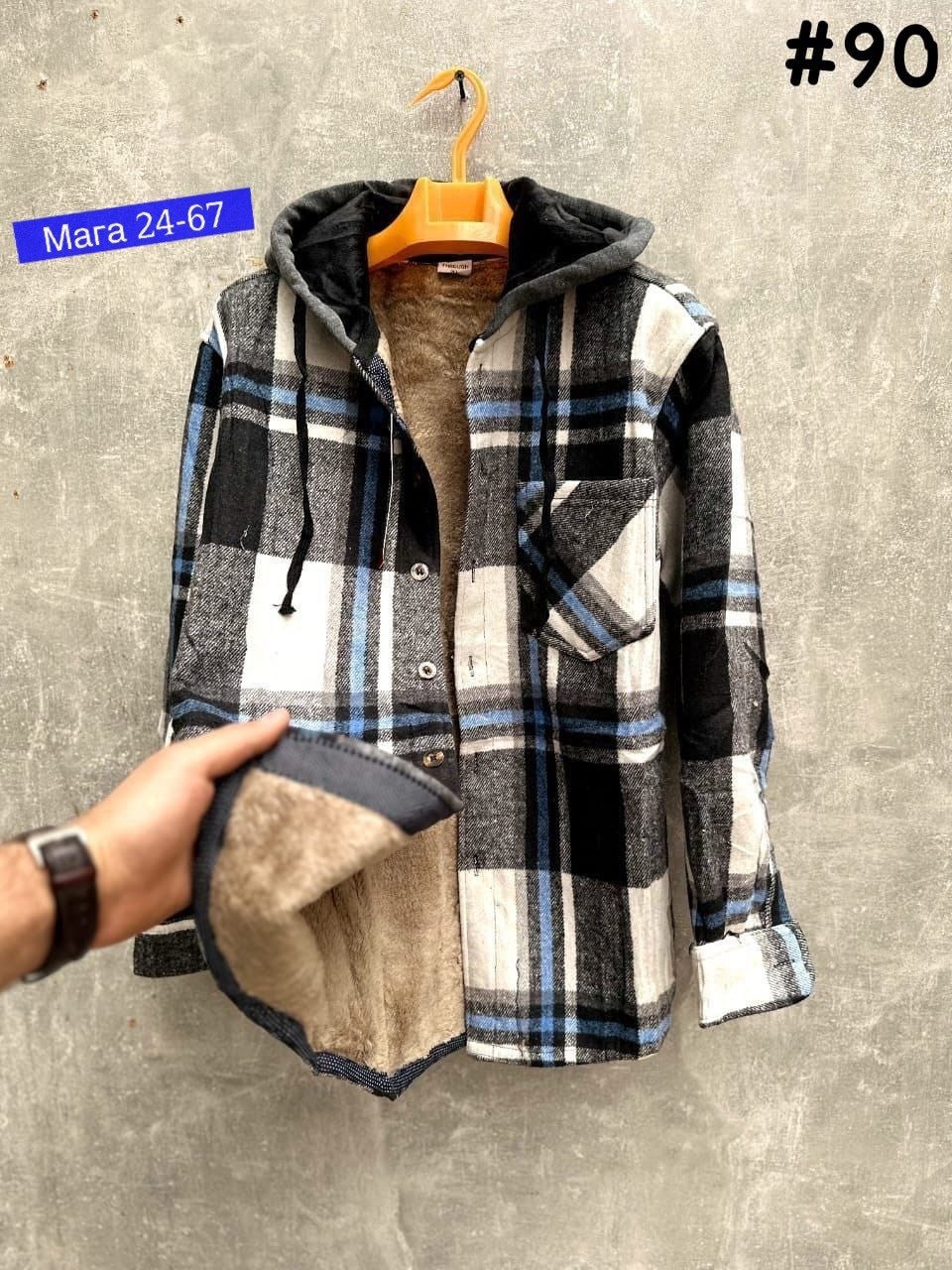 рубашка в клетку теплая с капюшоном,рубашка с капюшоном,рубашка в клетку с капюшоном,рубашка теплая,теплая рубашка с капюшоном